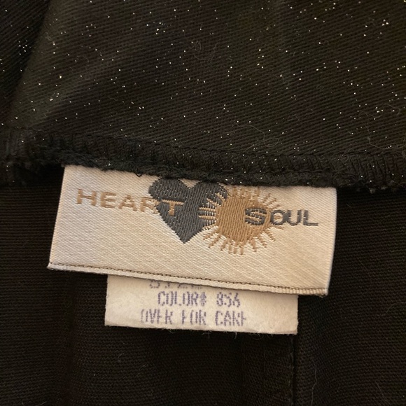 Heart Soul Size 3 Vintage Pants Wide Leg Floral Sparkle Glitter Retro 80's NWT - Picture 3 of 8